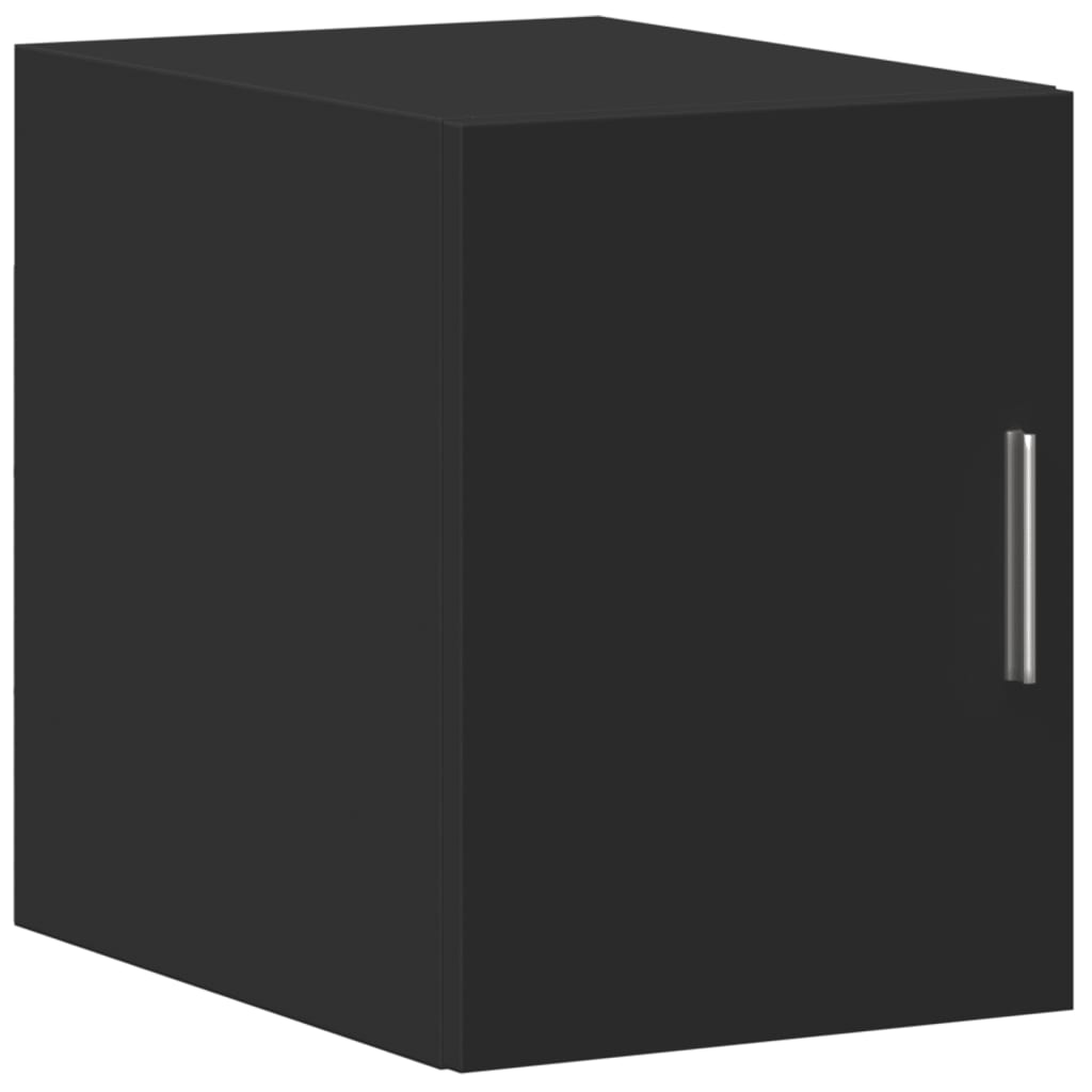 Wall Cabinet Black Engineered wood 11.8 x 16.7 x 15.7 in