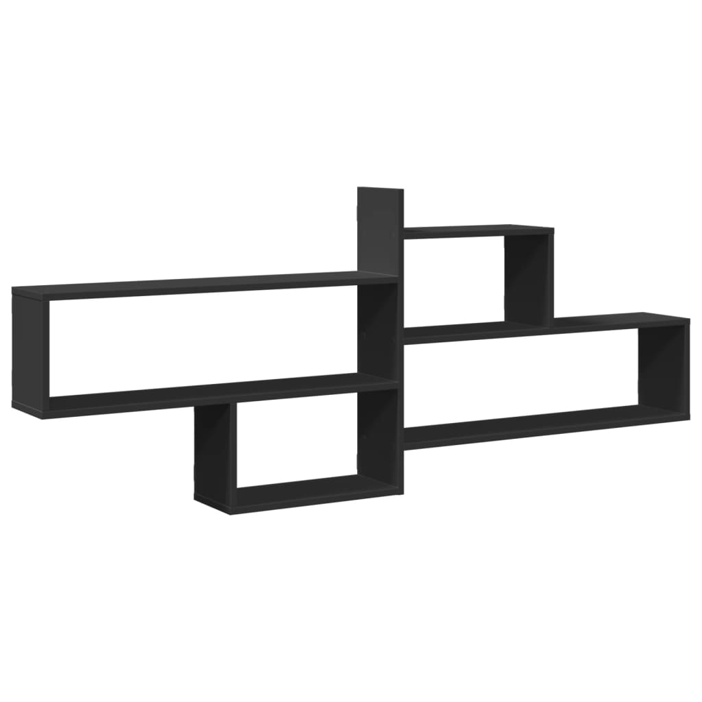 Wall Shelf Black 65.9x7.1x26.8