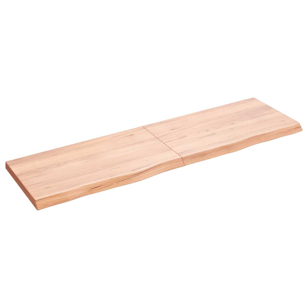 Wall Shelf Light brown Solid oak wood 55.1 in Foldable