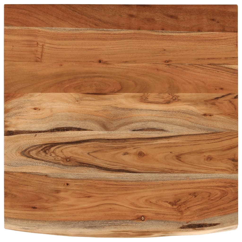 Wall Shelf Natural Brown Solid Acacia Wood 16x16 in Wall Shelf