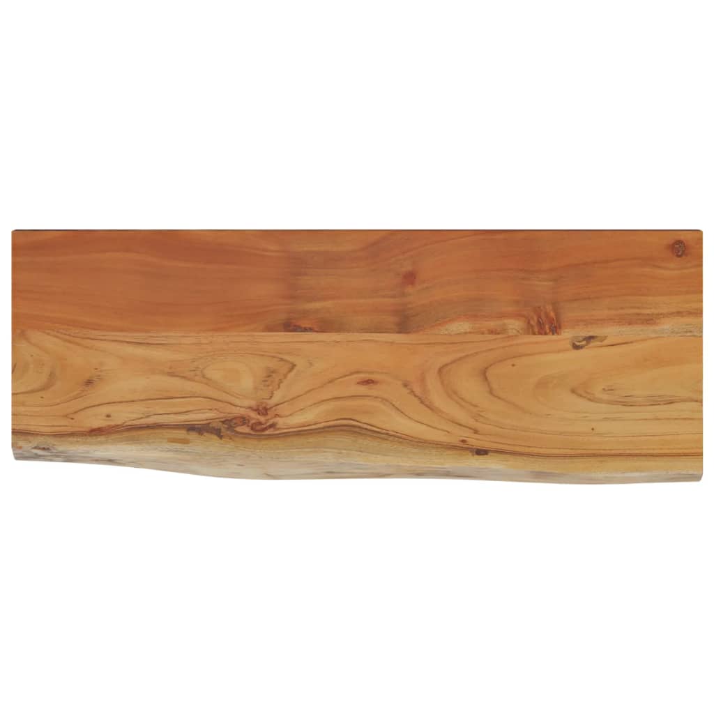 Wall Shelf Natural Wood Solid Acacia wood 31.5x11.8x1.5 in