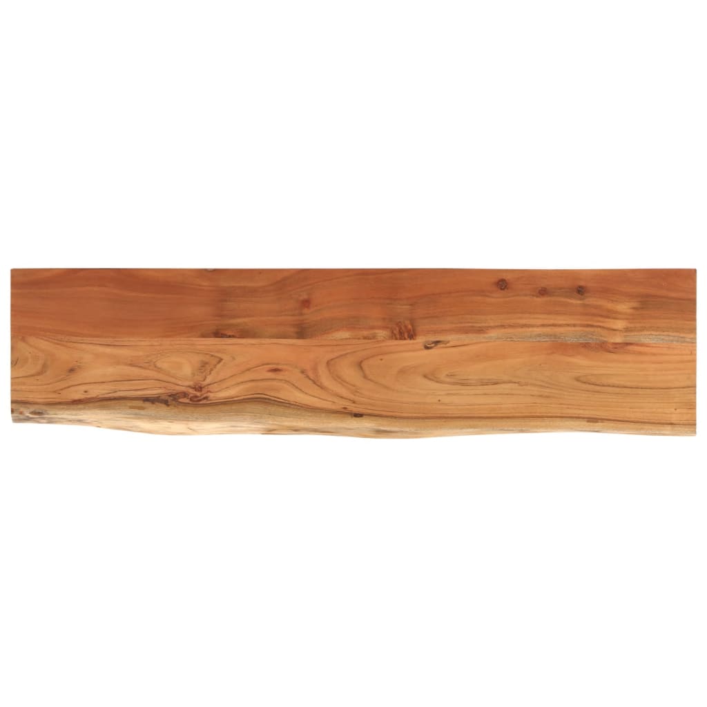 Wall Shelf Natural Wood Solid Acacia Wood 47.2 x 11.8 x 1.5 in