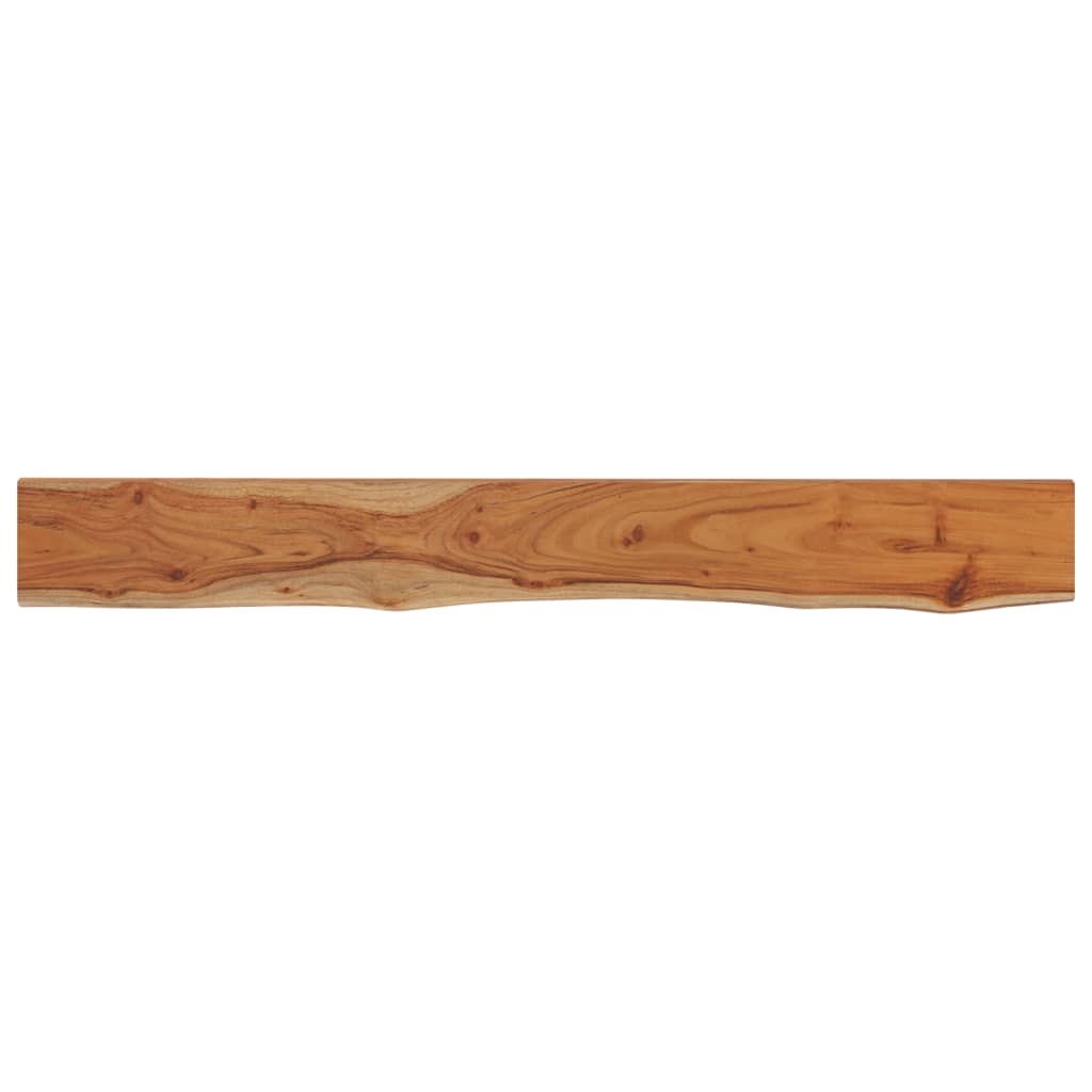 Wall Shelf Natural Wood Solid Acacia Wood 55.1 x 7.9 x 1.5 in