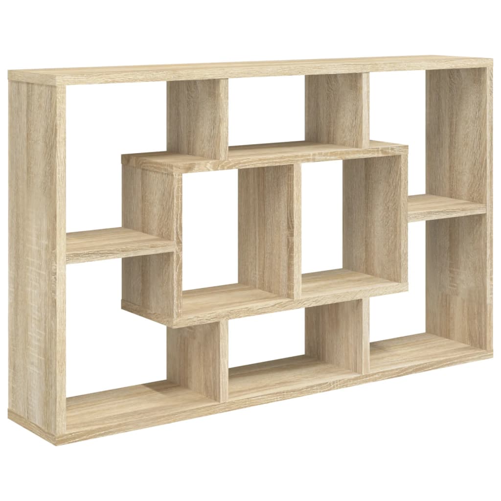 Wall Shelf Sonoma Oak Engineered Wood Medium Wall Shelf