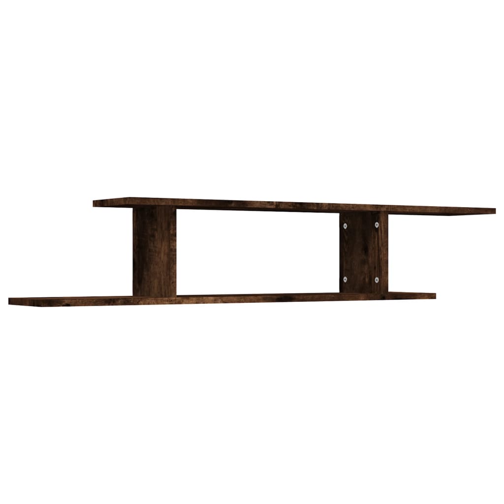 Wall-mounted TV Shelf Smoked Oak Engineered Wood