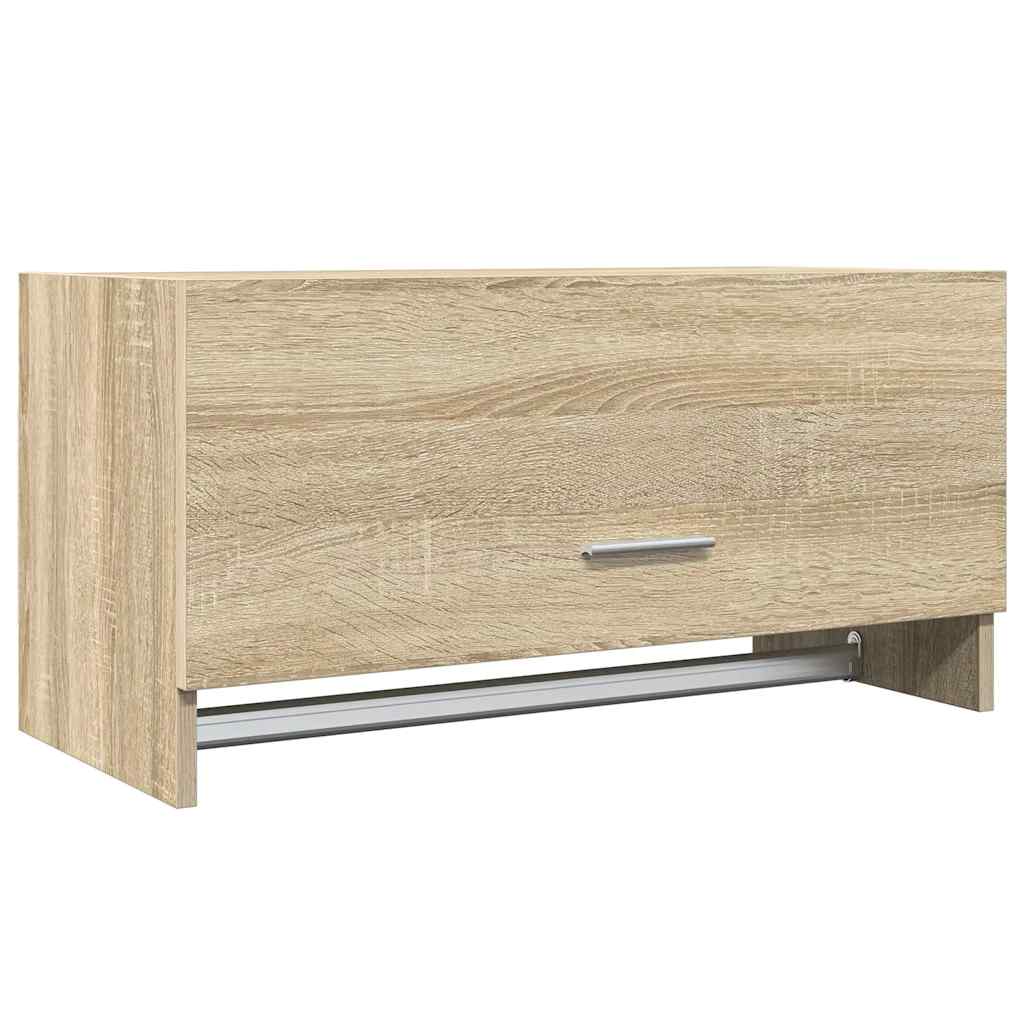 Wardrobe Sonoma oak Engineered wood Compact Wardrobe