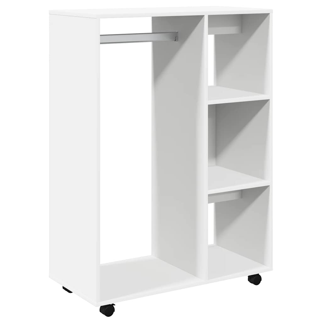 Wardrobe White Engineered wood Large Rollable Wardrobe