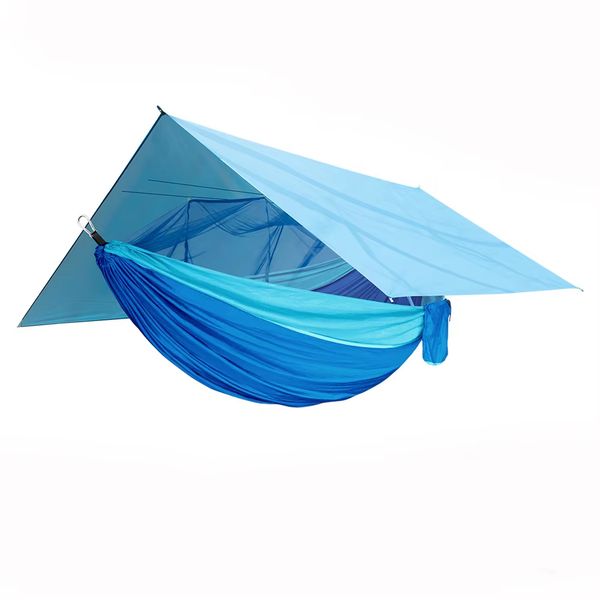 Waterproof outdoor hammock tents with mosquito netting for camping