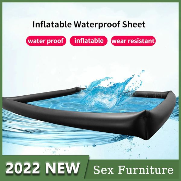 Waterproof PVC inflatable sex bed with sheets for couples to enhance pleasure during adult play