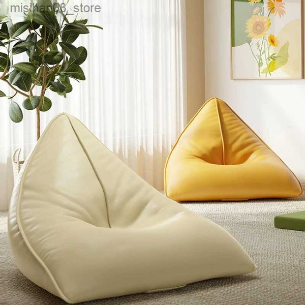 White French bean bag sofa with a minimalist Nordic design for indoor camping or hotel bedroom furniture