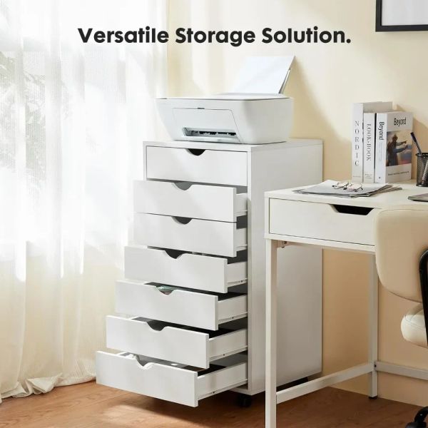 White makeup vanity table for bedroom dressing and toiletries