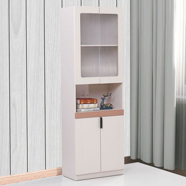 Wooden desk with grain pattern, bookshelf and desk combo, computer desk with built-in bookshelves, student writing table, kids' study table, work desk
