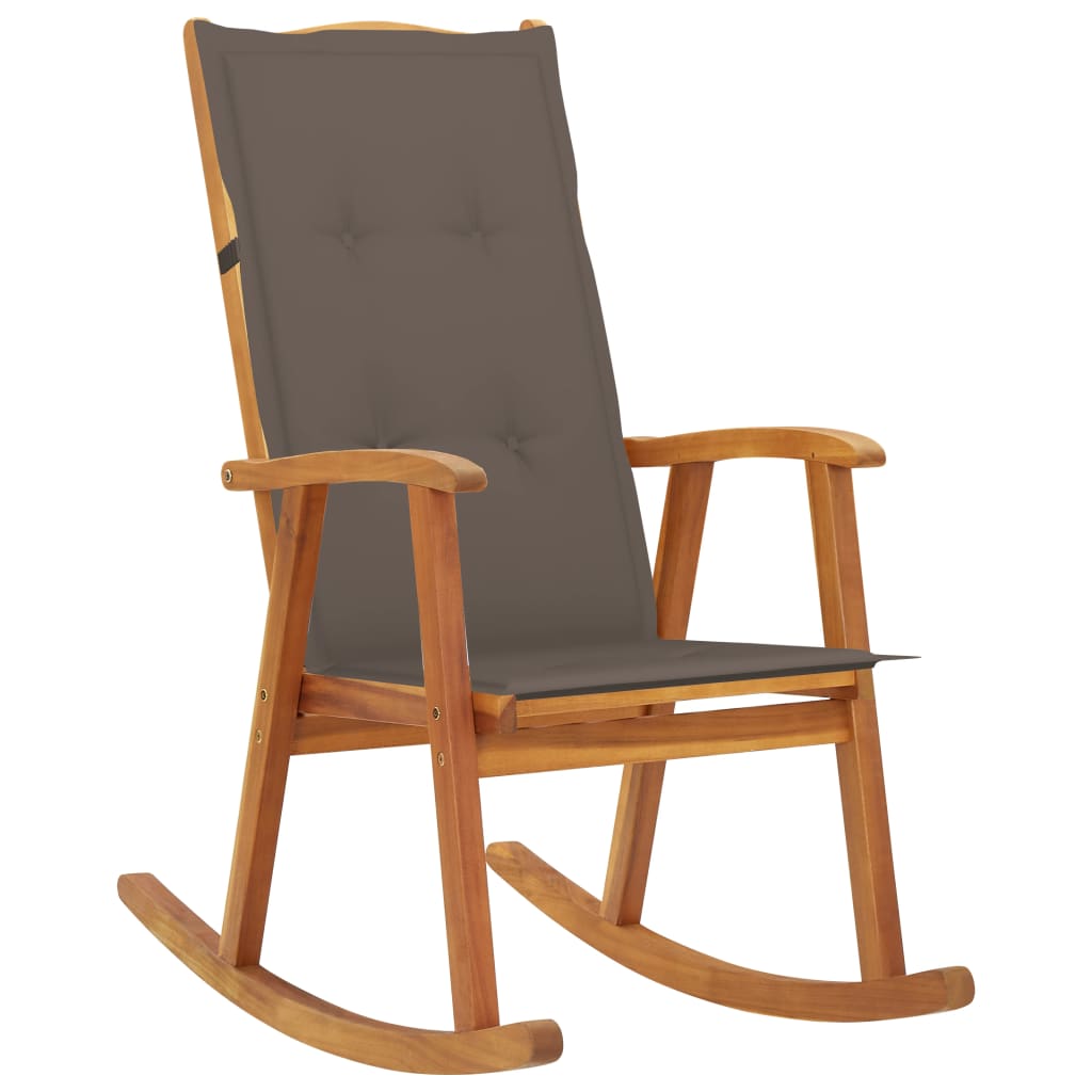 Wooden Rocking Chair Wooden tone Solid acacia wood Standard