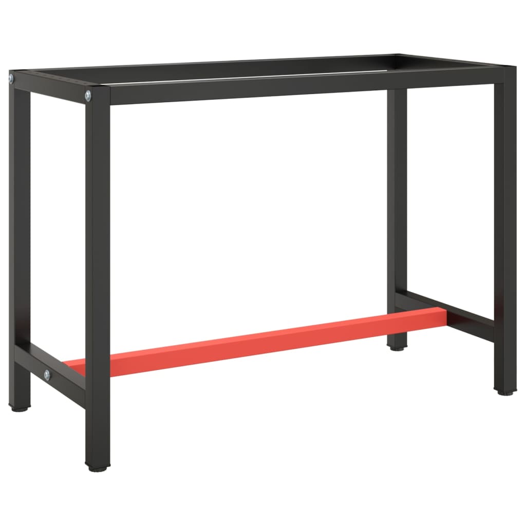 Work Bench Frame Matte Black and Matte Red 43.3